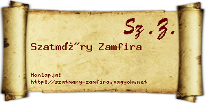 Szatmáry Zamfira névjegykártya